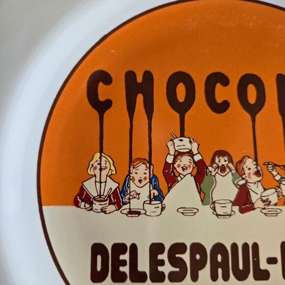 Pottery Barn Ceramic Chocolate Dessert Plate, Orange Chocolat Delespaul-Havez - Picture 2 of 6